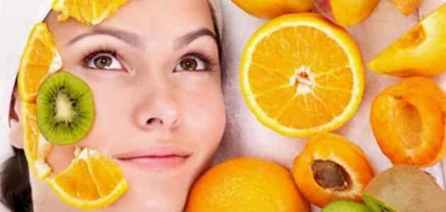 فوائد مكعبات البرتقال للوجه