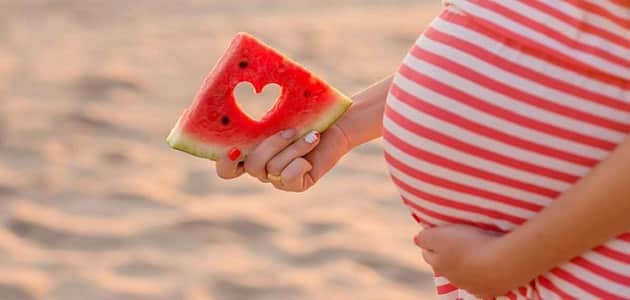 هل البطيخ مفيد للحامل