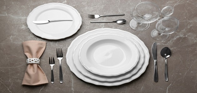 طريقة ترتيب طاولة الطعام