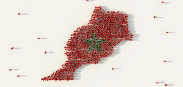 مساحة المغرب وعدد سكانها